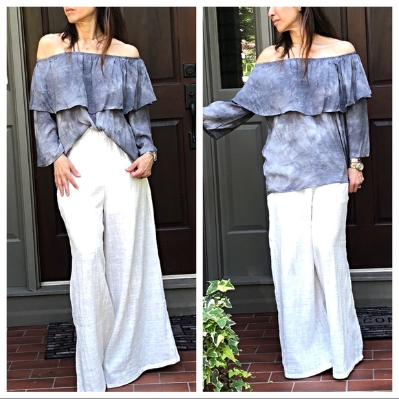 ✨LAST ONE ✨Off the shoulder tie dye top - Picture 4 of 8